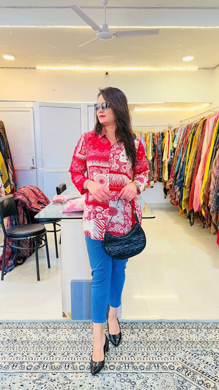 New Launch Crepe Simple Kurti