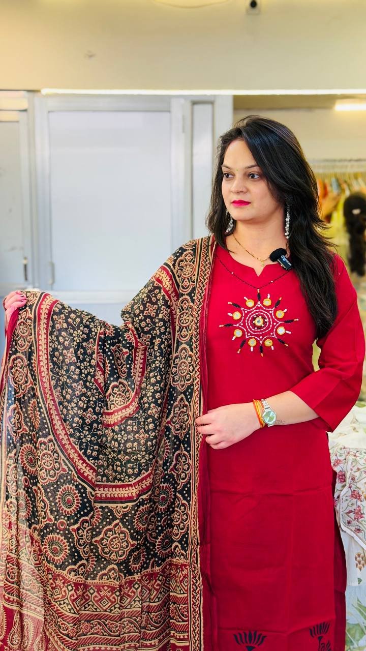 New Launch Dabbu Cotton Straight Kurti