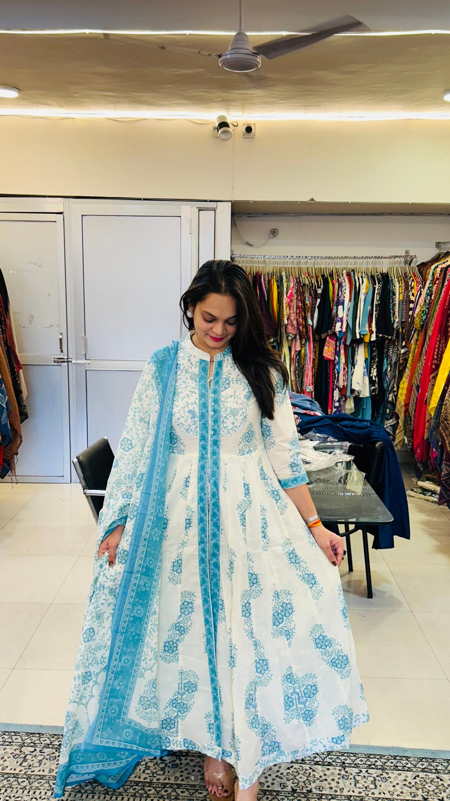 Jaipur Block Print Front cut Cotton Kurti