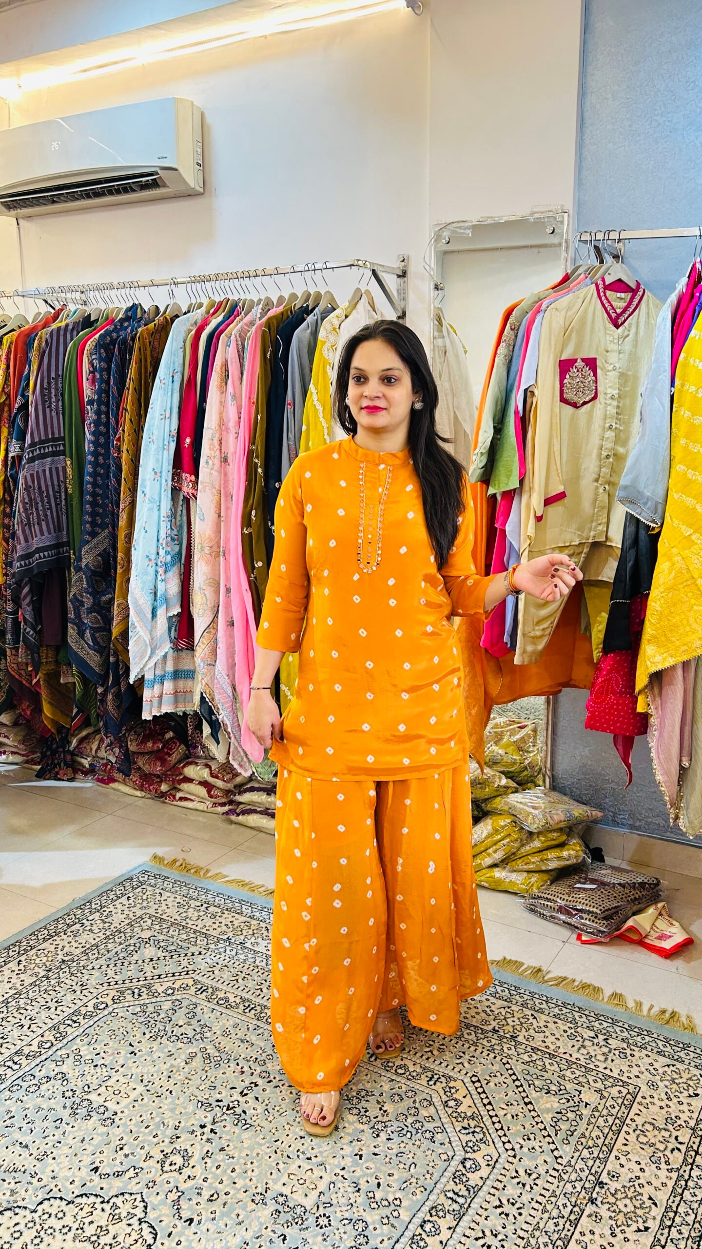 Pure Chinon Fabric Co-ord set