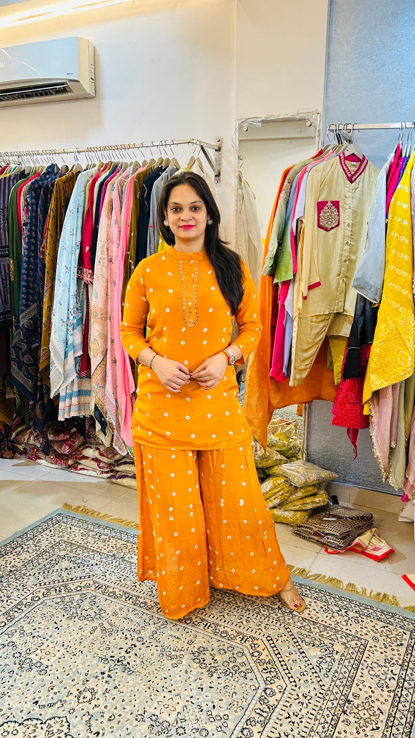 Pure Chinon Fabric Co-ord set