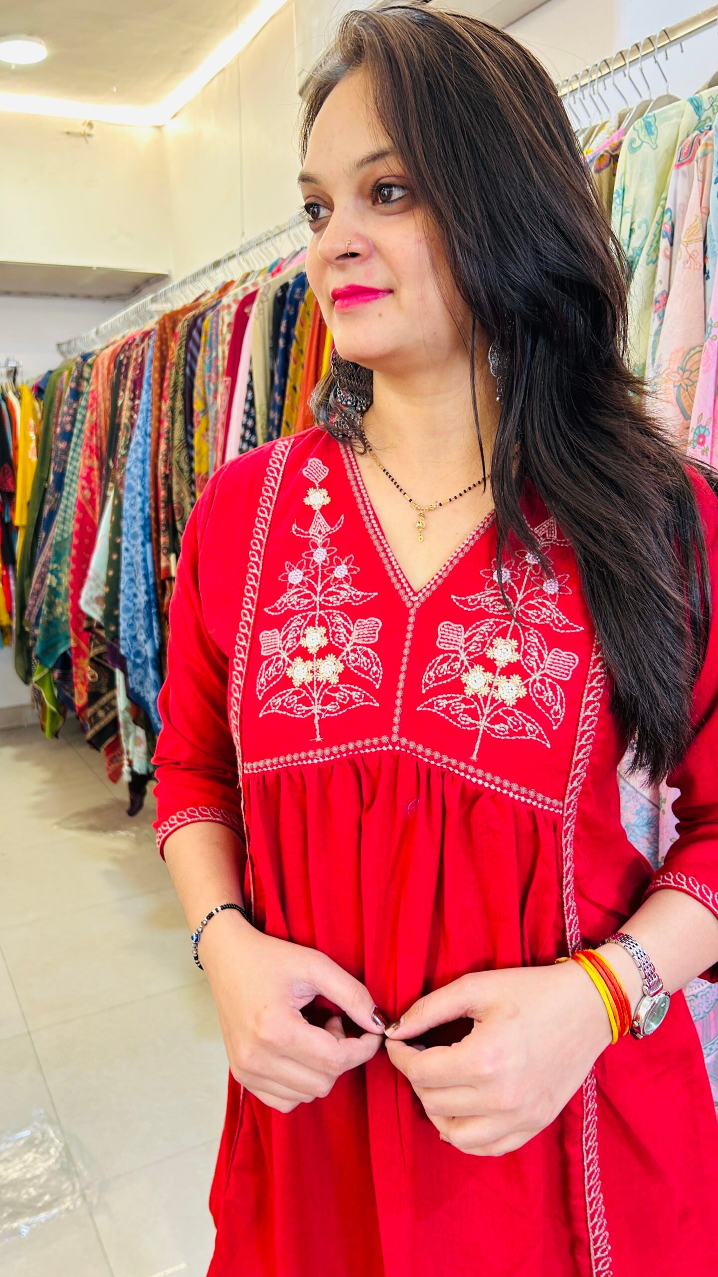 Embroidery Short Kurti