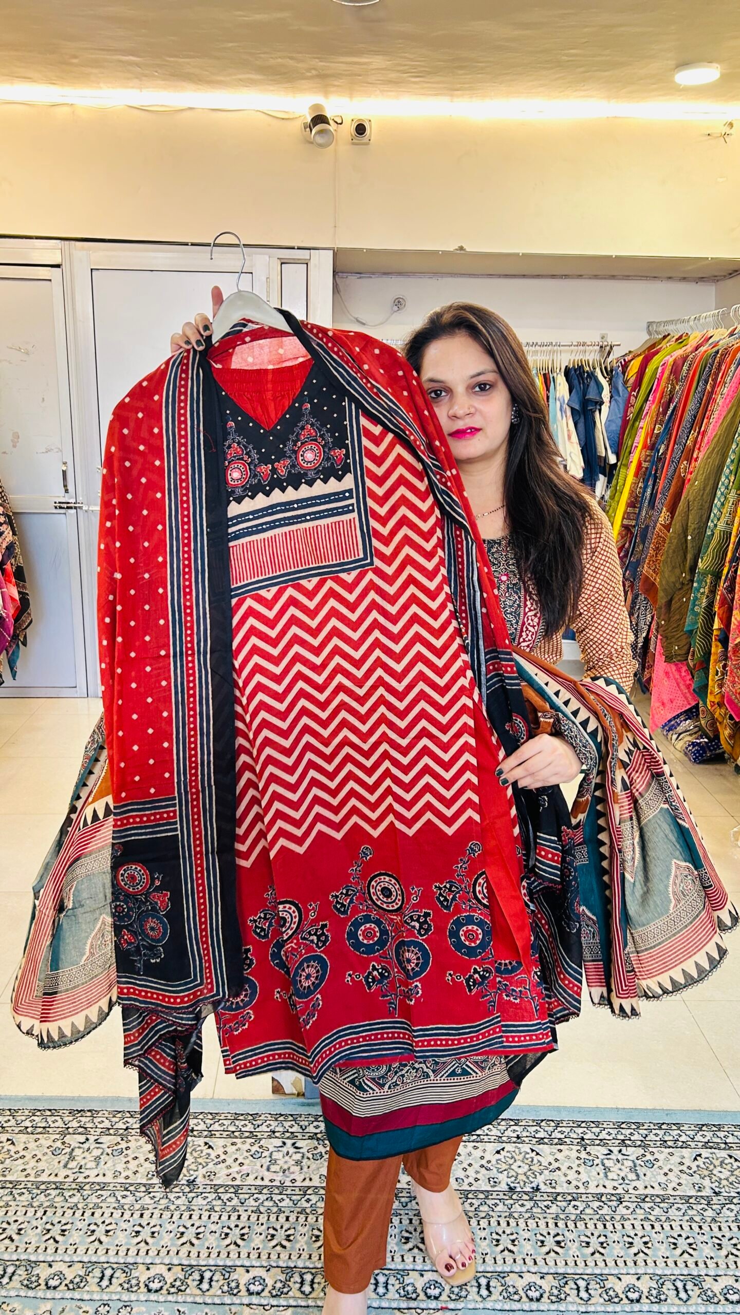 Pure Taj Cotton Straight Suit