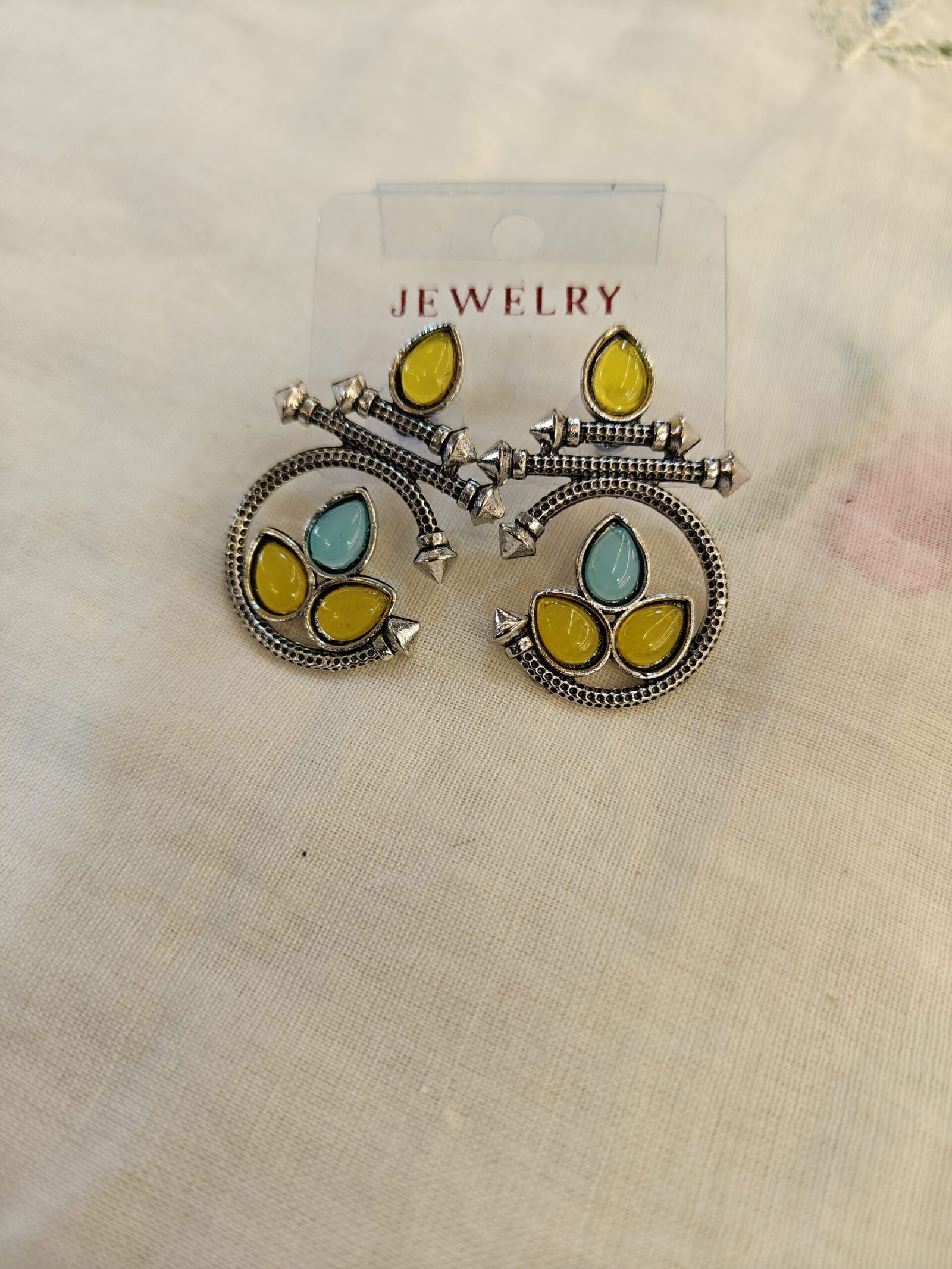 Vigilantee Jewels Multicolour Oxidised Plated Earings
