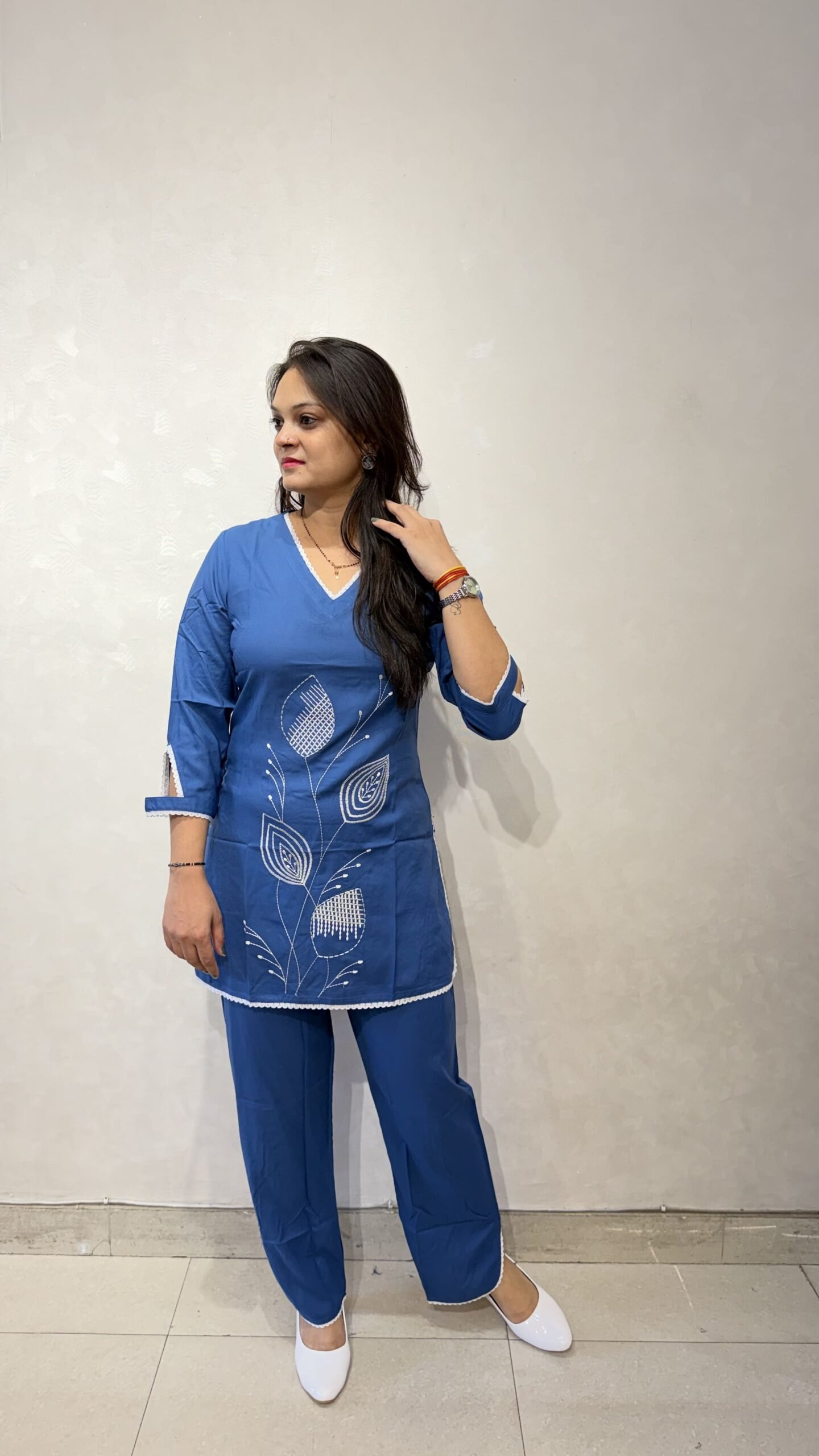 Pure Rayon Embroidered Co-Ord Se