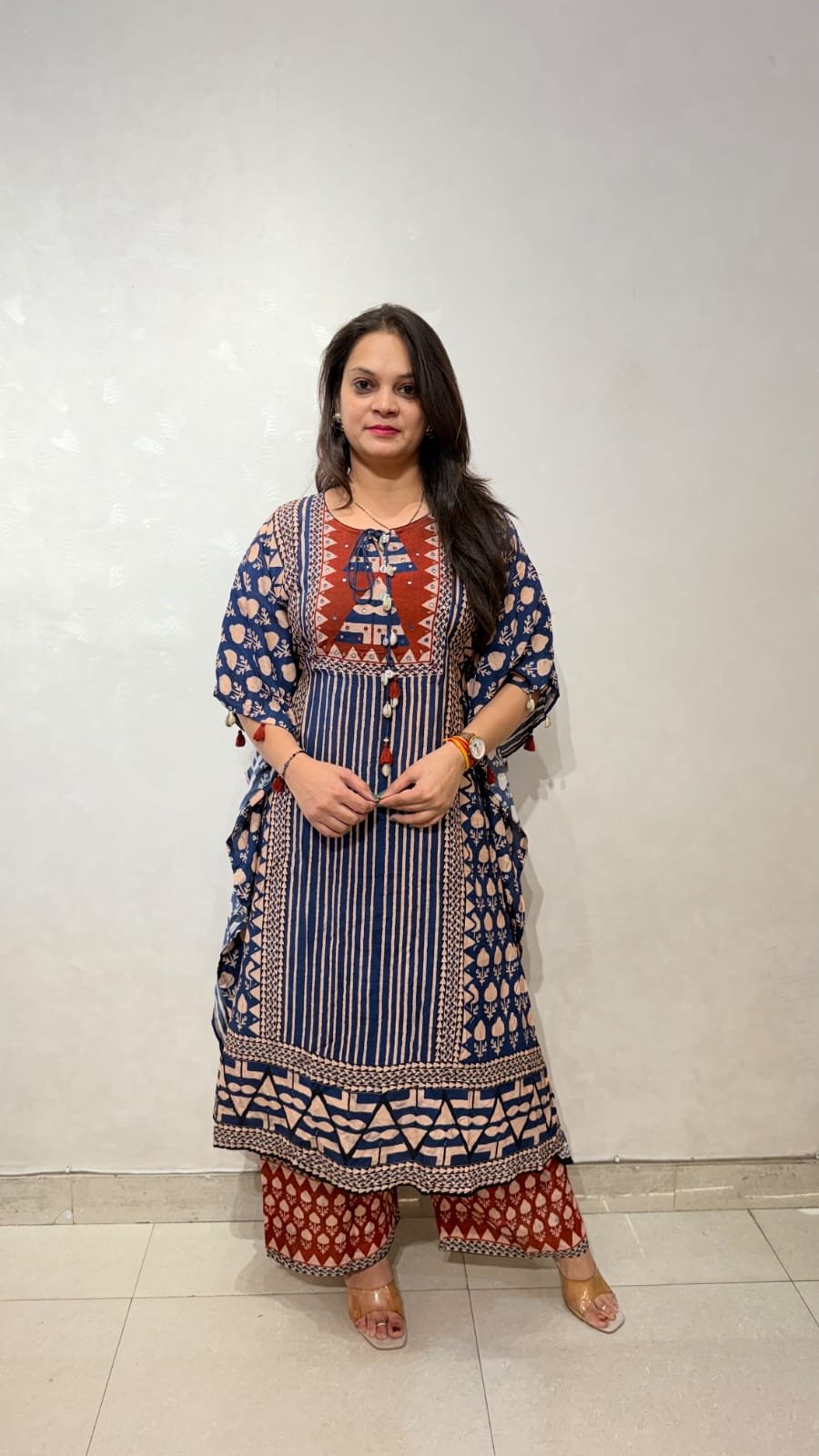 Designer Premium Gaji Silk Kaftan