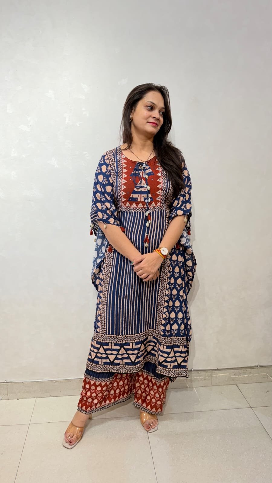 Designer Premium Gaji Silk Kaftan